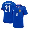 Maillot de Supporter France L. Hernandez 21 Domicile Euro 2024 Pour Homme